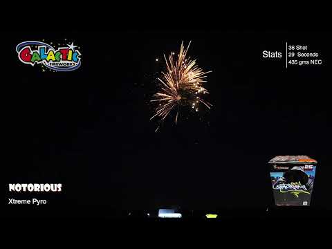 Casino Royale Bag firework, firing demo