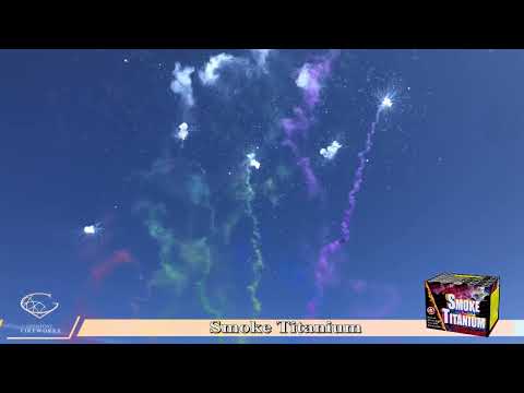 Smoke Titanium firework, firing demo