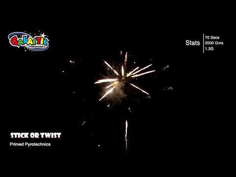 Stick Or Twist compound firework demo by Primed Pyrotechnics