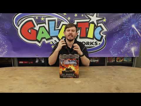 Battle Tank firework night footage — massive breaks