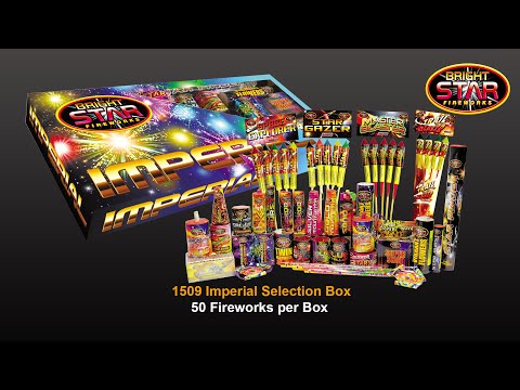 Imperial Box fireworks selection, firing demo