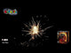 T Rex firework displaying gold brocade crowns with red glitter effects.