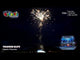 Thunder Blitz firework exploding with massive 1.3G bursts and bright stars.