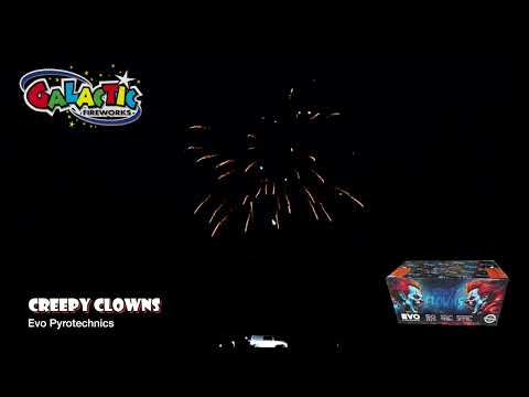 Creepy Clowns firework, firing demo