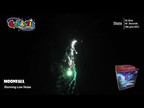 Performance video of Moonfall firing 25 shots of quiet horse tail effects.