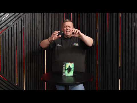 Galactic Fireworks team member reviewing the Phantom cake and explaining the effects.