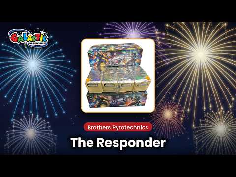 The Responder firework, firing demo