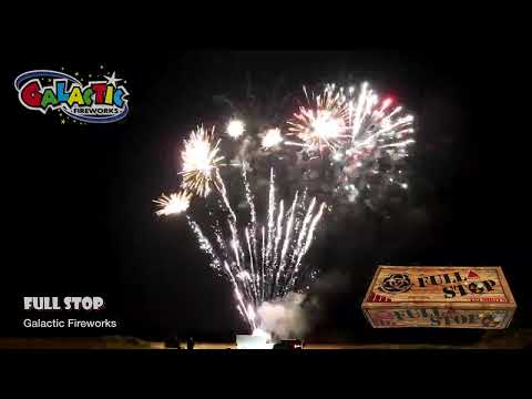 Full Stop firework, firing demo