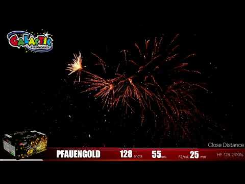 Pfauengold firework, firing demo