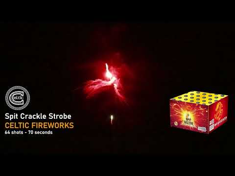 Spit, Crackle, Strobe firework, firing demo
