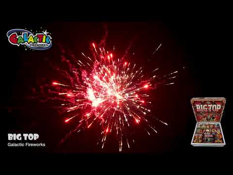 Big Top 9-cake display pack demo by Primed Pyrotechnics