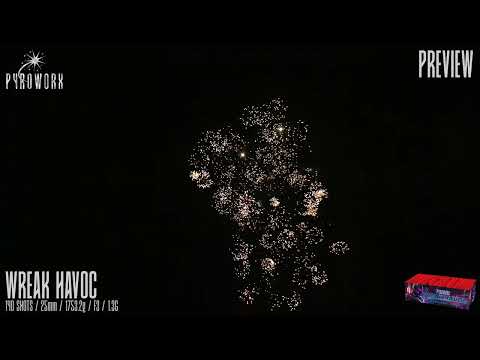 Wreak Havoc firework, firing demo