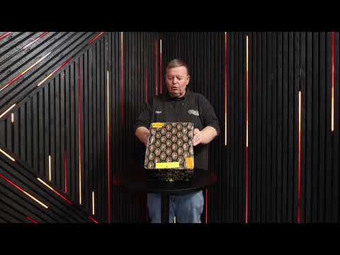 Galactic Fireworks team member reviewing the Onslaught "display in a box".