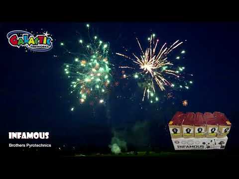 Infamous compound firework firing demo — 210 fanned shots of 1.3G power by Brothers Pyrotechnics