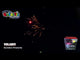 Solaris firework displaying deep blue stars and gold strobe effects.