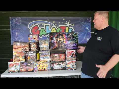 Full Salvo firework pack, firing demo