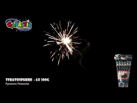 Stratosphere rocket exploding with a massive colourful burst in the night sky.