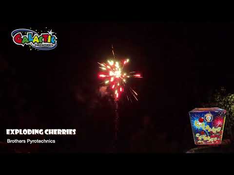 Exploding Cherries firework demonstration video