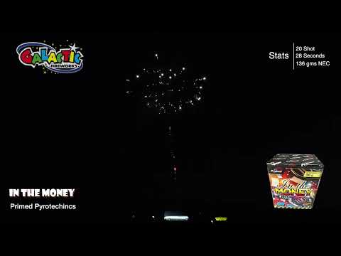 In The Money 20-shot garden cake by Primed Pyrotechnics — firing demo