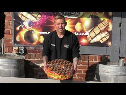 Armageddon 500 barrage firework night display footage