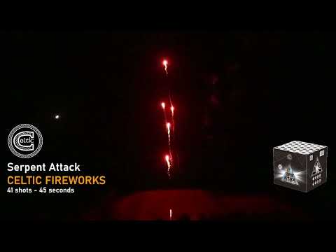 Serpent Attack firework, firing demo