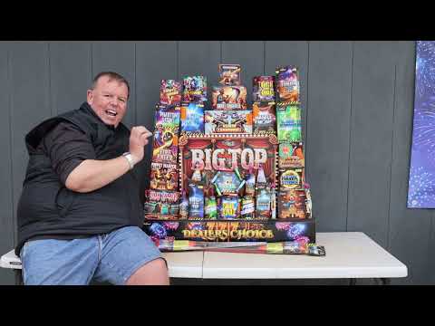 Full contents of the Snake Charmer Pack laid out to show the volume of fireworks.