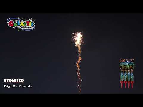 Atomiser crackling candle firework demo by Bright Star