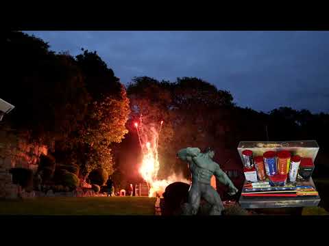 Venus Box firework, firing demo