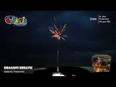 Dragons Breath firework demo by Galactic Fireworks