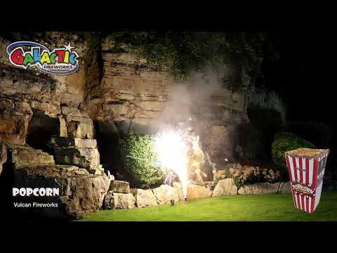 Popcorn Fountain firework, firing demo