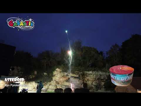 Asteroid 96-shot garden firework demo by Evolution Fireworks