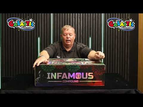 Infamous compound firework walkthrough — 210-shot Brothers Pyrotechnics fanned compound