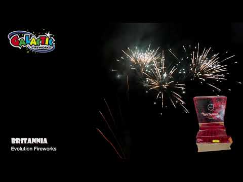 Britannia firework demo by Evolution Fireworks