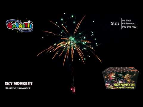 Sky Monkeys With Exploding Coconuts by Galactic Fireworks