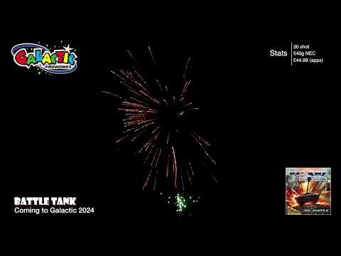 Battle Tank firework demo by Galactic Fireworks