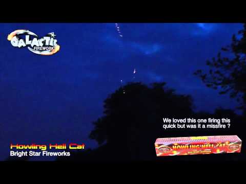 Howling Hellcat firework, firing demo