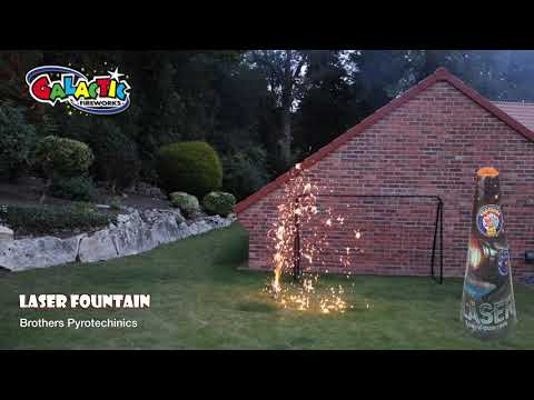 Firing demo of the Laser fountain showing high power output and crackles.