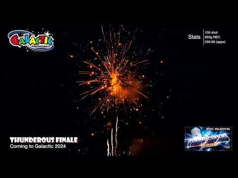 Thunderous Finale firework demo by Galactic Fireworks
