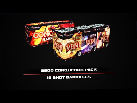 Conqueror Pack firework demo by Bright Star