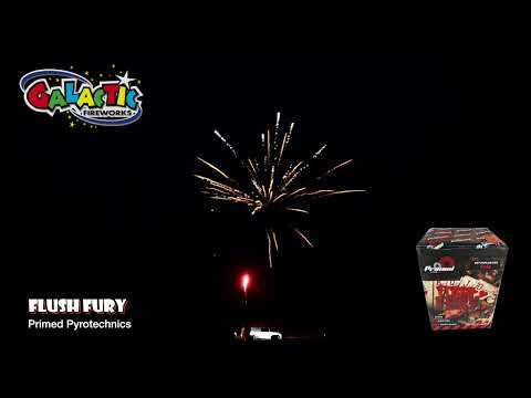 Flush Fury firework, firing demo