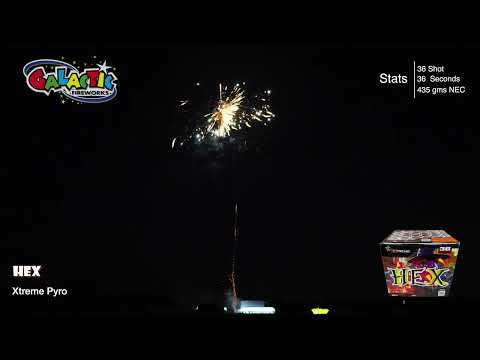 Casino Royale Bag firework, firing demo