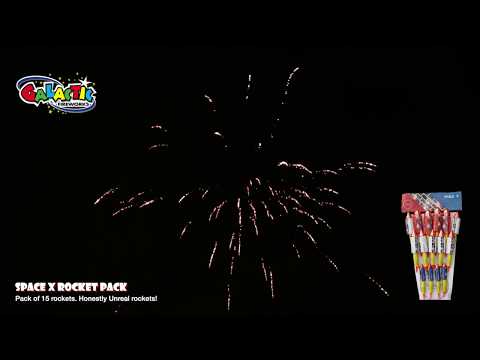 X-SPACE Rockets firework demo by Evolution Fireworks