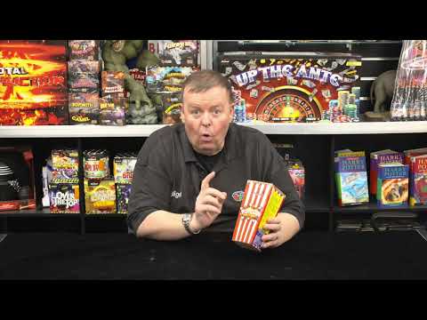 Popcorn Fountain firework, firing demo