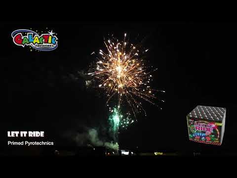 Firing demo of Let It Ride by Primed Pyrotechnics. A powerhouse display of large, loud aerial bursts with vivid colours.