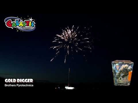 Gold Digger firework, firing demo