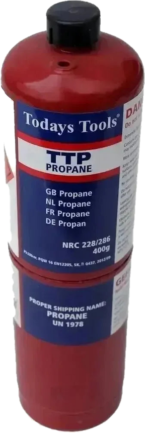 Propane gas cylinder refill for firework firing torches