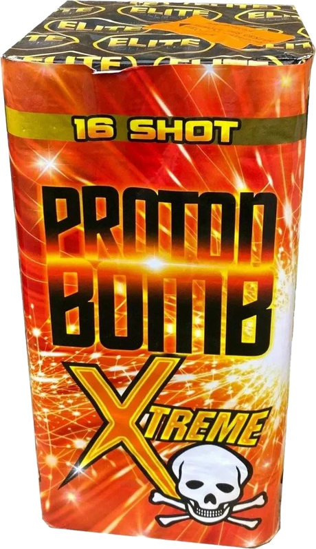 Proton Bomb Xtreme 16-shot F3 cake firework by Bright Star