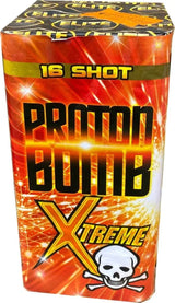 Proton Bomb Xtreme 16 shot loud firework cake by Bright Star.