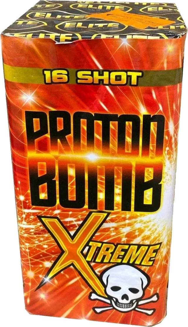 Proton Bomb Xtreme 16-shot F3 cake firework by Bright Star