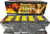 Pure Rage 178 shot compound firework by Xtreme showing flower crown and swimming star effects.